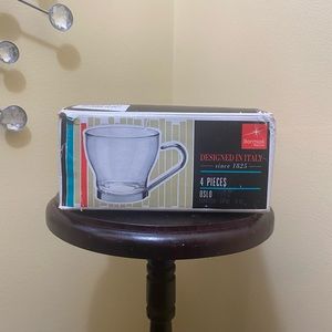 Bormioli Rocco 4 Piece Set Oslo Cappuccino Cups.